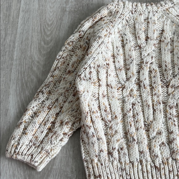Rylee + Cru Cable Knit Sweater Top Pullover Neutral 18-24 M NWT Winter Classic - Picture 7 of 11